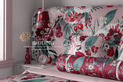 Crimson Aviary - Seamless Pattern, a Pattern Graphic by YARROO (Thumbnail 9 of 10)