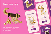 3d Ramadan Icons Set Vector, an Object 3D Model by 35lab (Thumbnail 5 of 6)