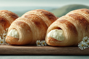 Rustic Pastries on Wooden Tray, a Food & Drink Photo by Virgo Studio