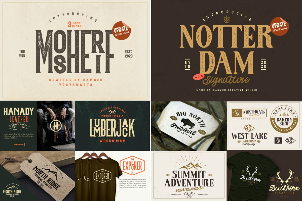 Amazed Vintage Font Bundle - SALE!, a Serif Font by HansCo Studio (Photo 11 of 13)