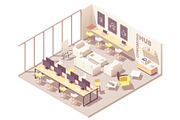 Vector isometric office interiors, a Work Illustration by tele52 (Thumbnail 13 of 17)