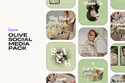 Olive Social Media Pack, a Social Media Template by marmaries (Thumbnail 1 of 13)