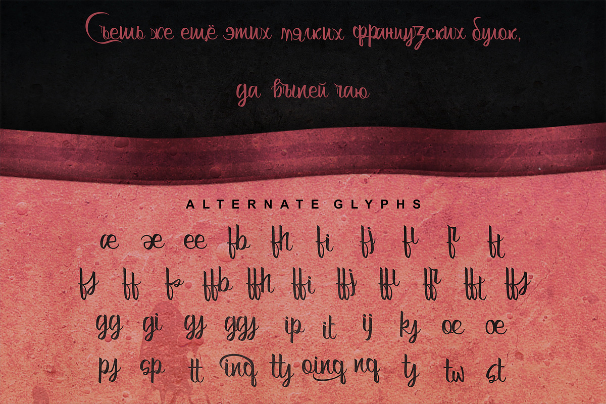 Bertha - Script With Ligatures preview 5