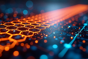 Abstract technology background with, an Abstract Photo by Artonix