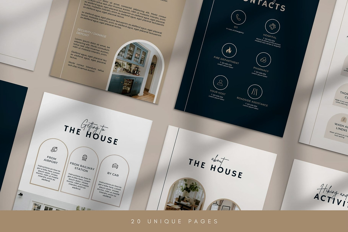 Airbnb Welcome Book Template, a Templates & Theme by The Classy Prints Co (Photo 2 of 9)