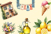 La Dolce Vita Italian Clipart PNG, an Object Graphic by Printable Pretty Studio (Thumbnail 6 of 6)