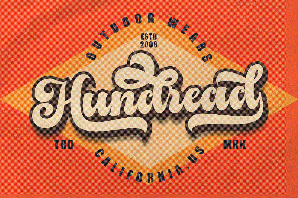 The Sticky Line - Retro Font, a Script Font by Suza Studio (Photo 10 of 11)