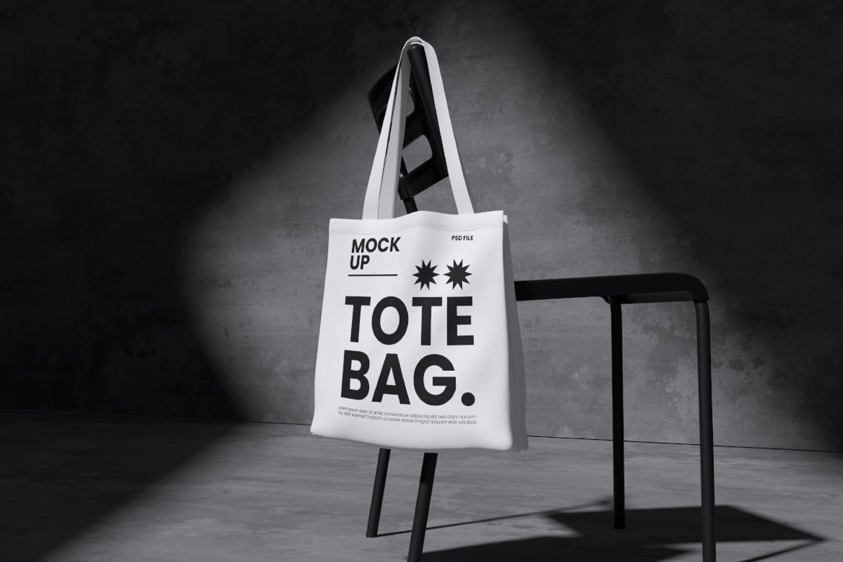 Totebag Mockup Bundle Set, a Merchandise Mockup by Rielismee (Photo 4 of 5)