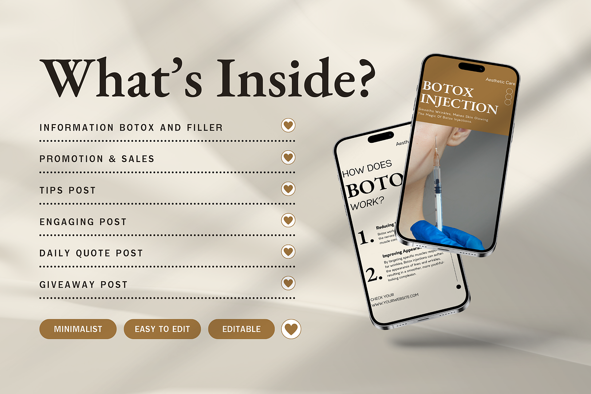 120 Botox & Filler Instagram Pack, a Social Media Template by Branding Victory STD (Photo 2 of 9)