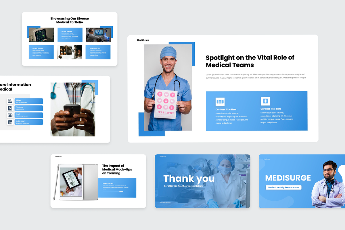 Medisurge Medical Health PowerPoint, a Presentation Template by SquidPixey (Photo 6 of 6)