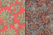 2 Eczotic seamless paisley patterns, a Pattern Graphic by antalogiya (Thumbnail 1 of 3)