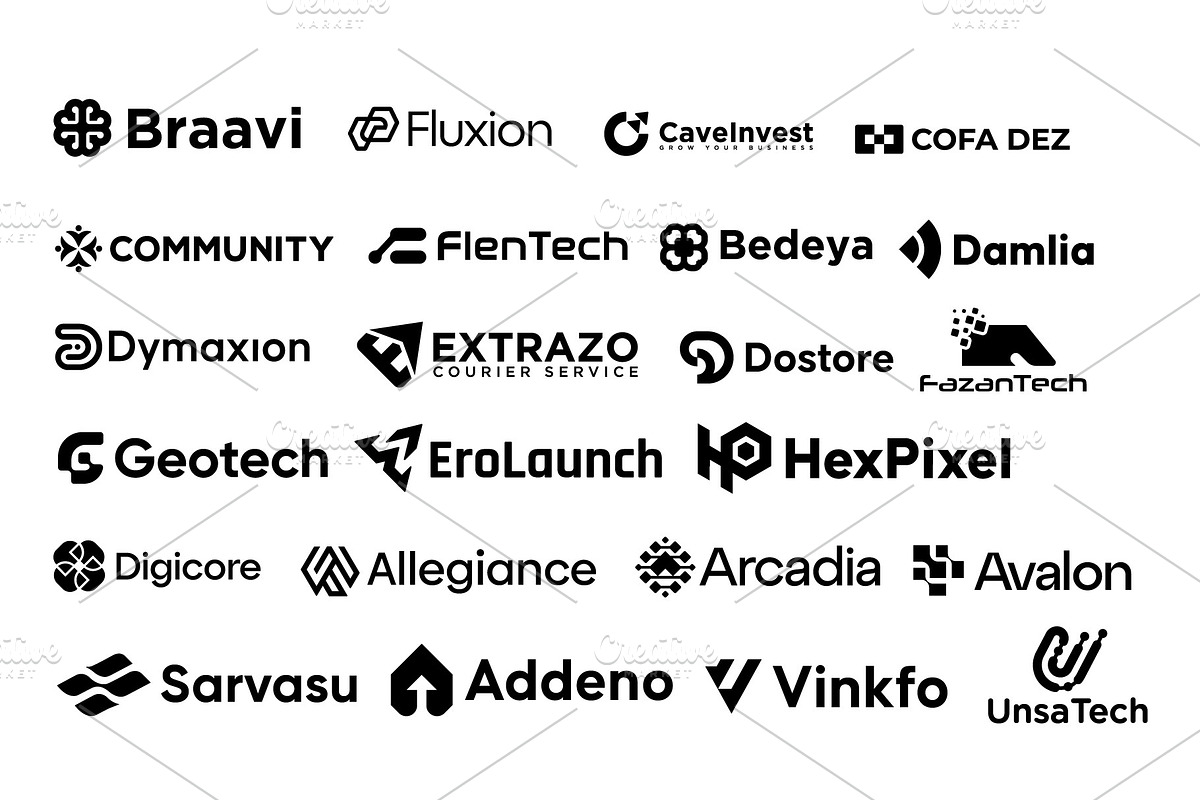 100+ Geometric Logo Mark, a Branding & Logo Template by Motaleb Hossain (Photo 4 of 5)