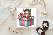 Watercolor Baby Horse Clipart, an Illustration by CraftArtStudio (Thumbnail 6 of 6)