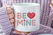 Valentine Faux Yarn Be Mine Png, an Illustration by CraftArtStudio (Thumbnail 3 of 4)