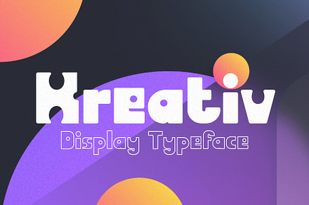 Kreativ - Display Typeface, a Symbol Font by HipFonts