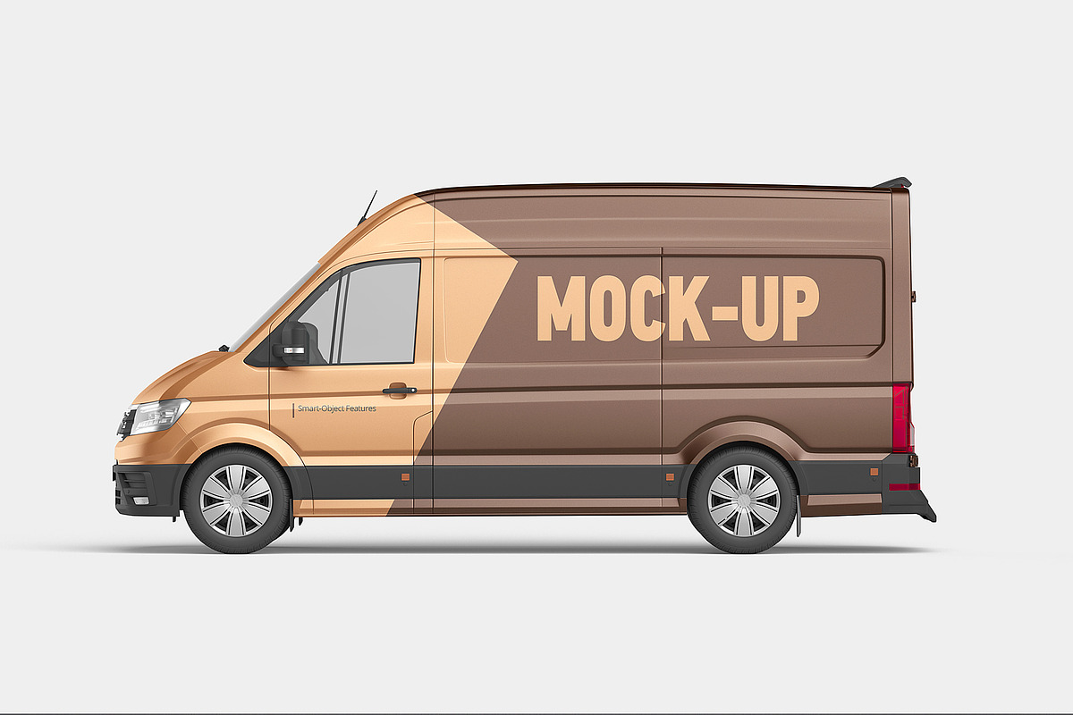 Cargo Van Mockup Set, a Product Mockup by WebAndCat (Photo 5 of 12)