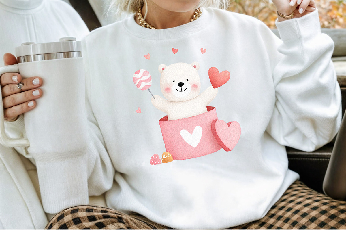 Valentine s Day Teddy Clipart, an Illustration by Sublimation Artist (Photo 4 of 6)