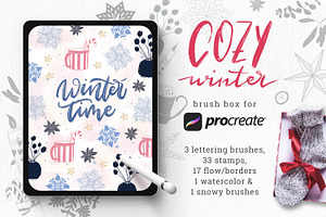 Winter Brush Box for Procreate