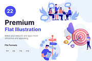 Premium Flat Business Illustration, a Work Illustration by Raytas Studio (Thumbnail 1 of 8)