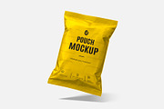 Floating Pouch Packaging Mockup, a Packaging Mockup by graphypix (Thumbnail 1 of 4)