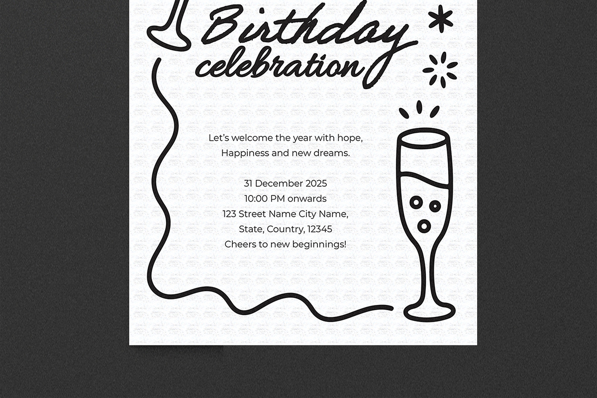 Birthday Celebration Flyer Template, a Flyer Template by MightyDesign (Photo 3 of 8)