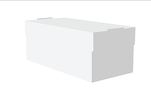 Shoebox Dieline Template Pre-press