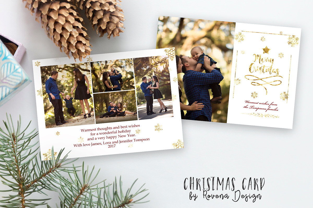 Christmas Card Template 003, a Card Template by Rovena Design (Photo 2 of 2)
