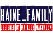 HAINE_FAMILY, a Font by BORUTTA (Thumbnail 1 of 5)