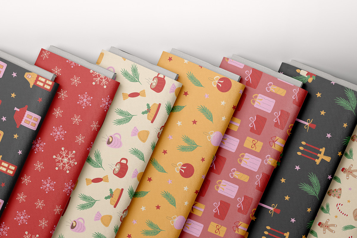 Christmas Clipart and Patterns, a Seasonal Illustration by CapriceMeDesigns (Photo 15 of 16)