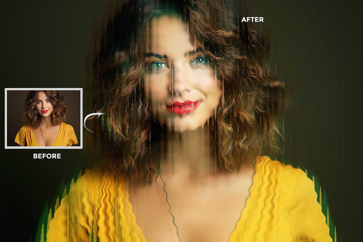 FRACTAL GLASS DISTORTION FX, an Action Add-On by Studio Retouch (Photo 5 of 12)
