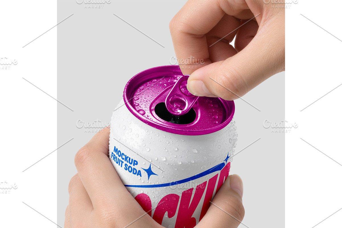 Realistic Beverage Can Mockup, an Advertising Mockup by Mockthethics. (Photo 3 of 5)