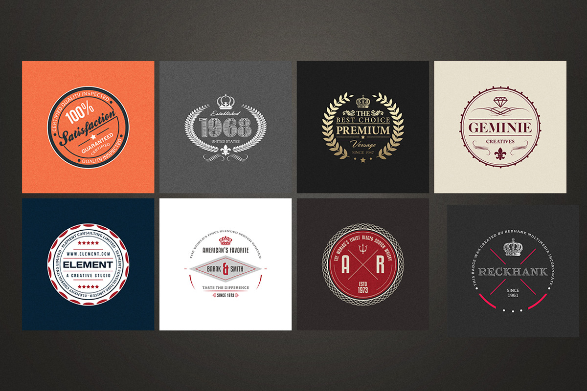 20 Rounded Logos Badges, a Branding & Logo Template by Marvel (Photo 6 of 8)