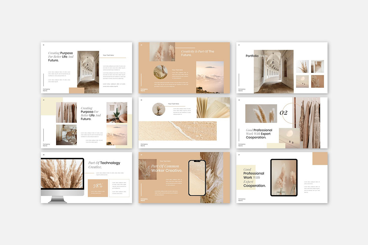 BEIGE - Minimalist Powerpoint, a Presentation Template by Robs Daily Design (Photo 6 of 7)