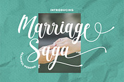 Marriage Saga - Beautiful Wedding, a Script Font by PutraCetol Studio (Thumbnail 1 of 11)