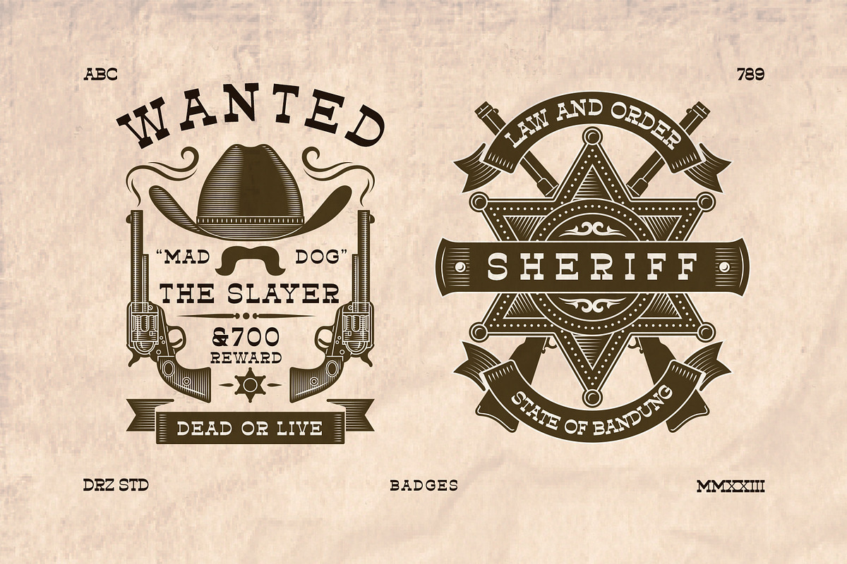 Tresmond - Vintage Retro Slab Serif, a Serif Font by Drizy (Photo 3 of 9)