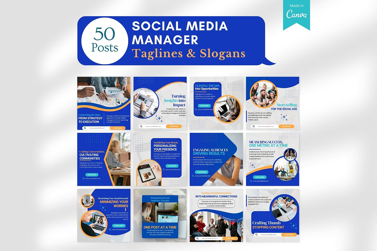 Social Media Manager -Canva Posts, a Social Media Template by Viral Content Design (Photo 3 of 17)