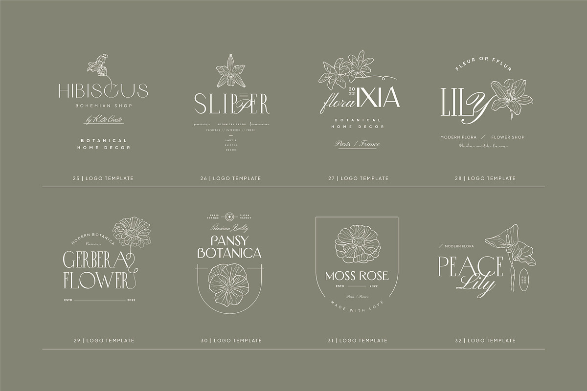Modern Botanica | Logo Kit, a Branding & Logo Template by KetteCreate (Photo 10 of 18)