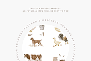 Farm Animals Seamless Pattern, a Pattern Graphic by Pati Charm Studio (Thumbnail 2 of 4)