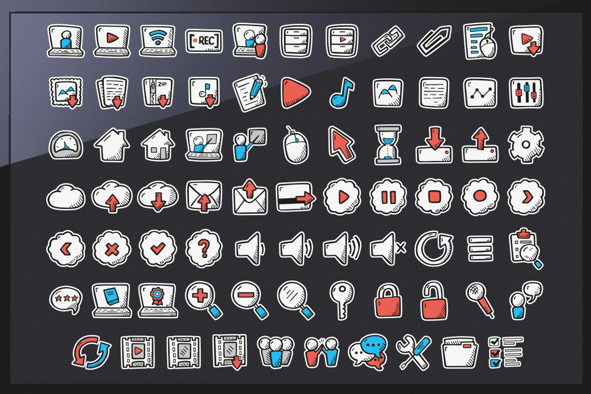 e-Learning Hand Drawn Icons, an Outline Icon by Good Stuff No Nonsense (Photo 5 of 5)