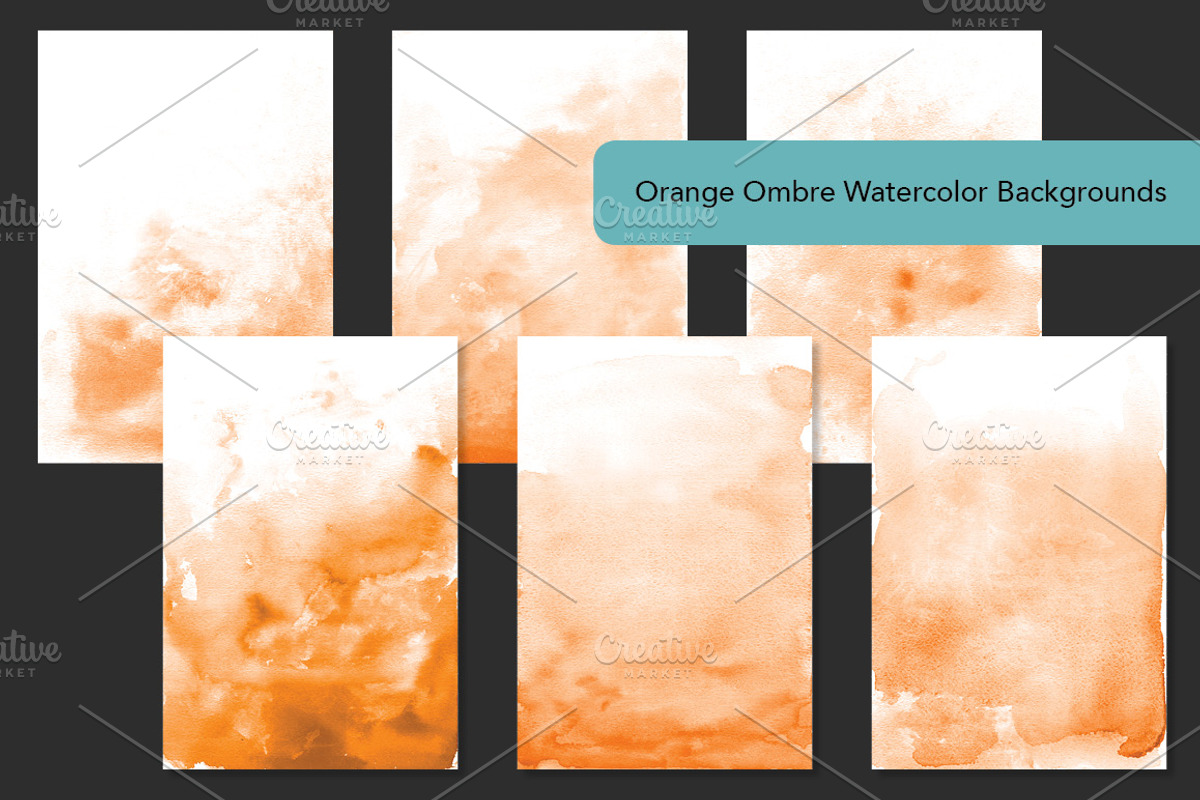 Essential Ombre Watercolor Bundle, a Texture Graphic by M. by mprintly (Photo 6 of 10)