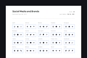 Social Media and Brands Icon Set, a Solid Icon by 123done (Thumbnail 2 of 2)