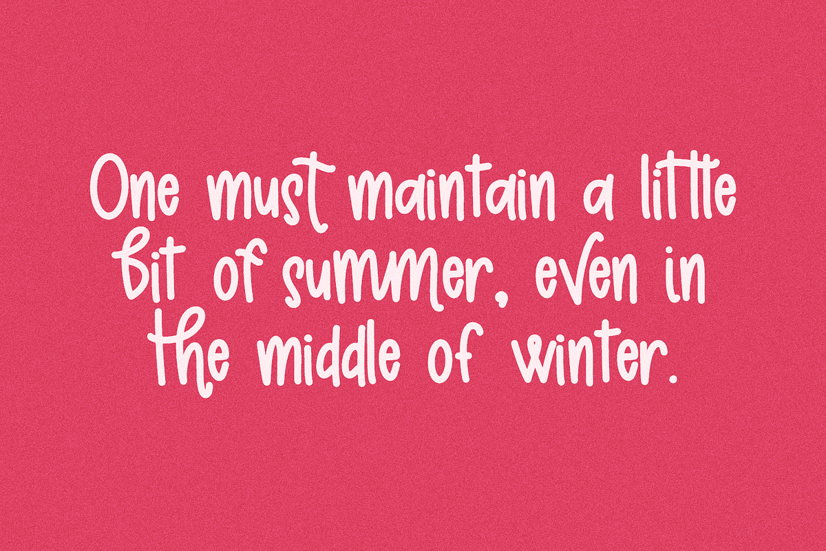 Strawberry Garden Sans, a Handwritten Font by Beck McCormick (Photo 9 of 10)