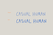 Casual Human Fonts, a Handwritten Font by tomatstudio (Thumbnail 5 of 6)