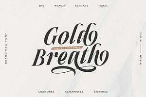 Gold Breath Italic