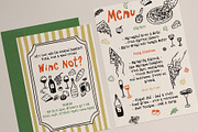 Whimsical Pizza & Wine Party set, a Food Illustration by Madiwaso (Thumbnail 3 of 11)