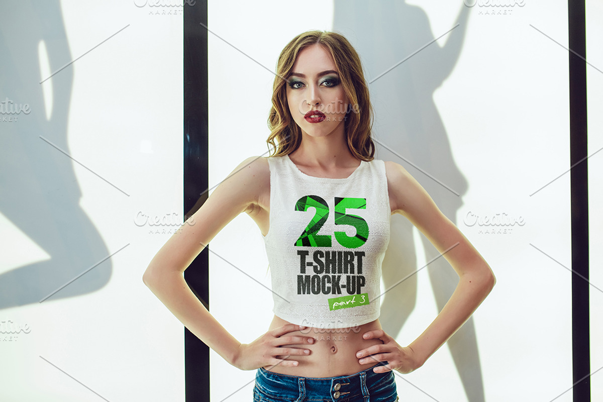 25 T-Shirts Mock-Up (Part 3), a Shirt Mockup by Freeman Studio (Photo 16 of 32)