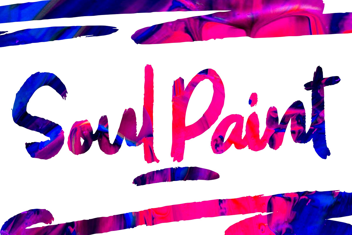 SOUL PAINT Brush Font preview 8