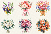 Wedding Flower Bouquet Clipart, an Illustration by OK Design (Thumbnail 4 of 5)