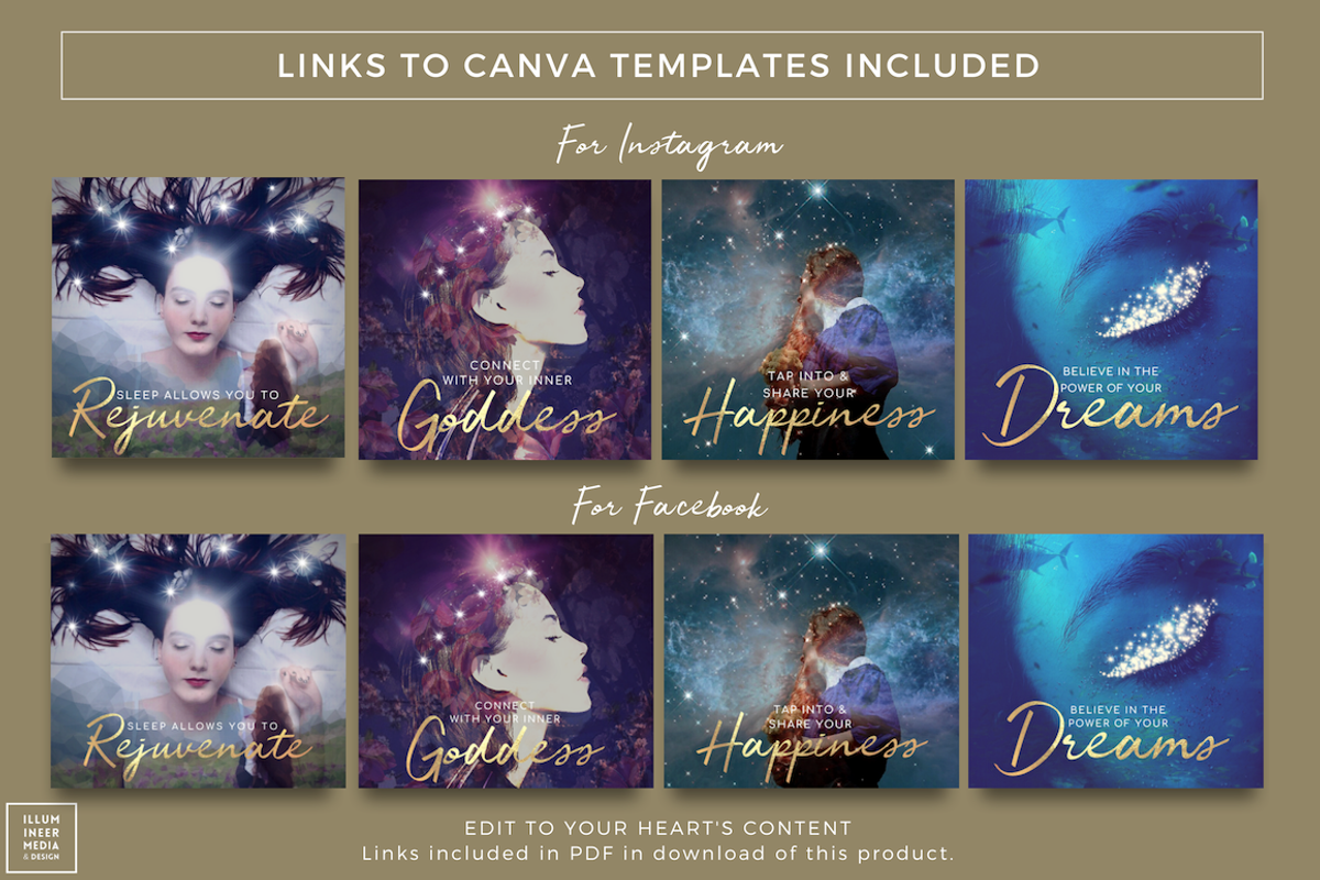 SALE! DOUBLE-EXP & GOLD WORDS SET 2, a Social Media Template by Illumineer Media & Design (Photo 3 of 7)