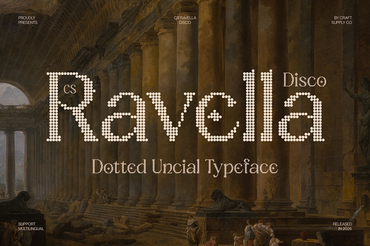 CS Ravella Disco, a Serif Font by Craft Supply Co. (Photo 1 of 8)